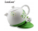 LuguLake Ceramic Teapot Electric Kettle Water Boiler 1300ML